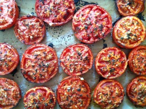Tomatoes roasting